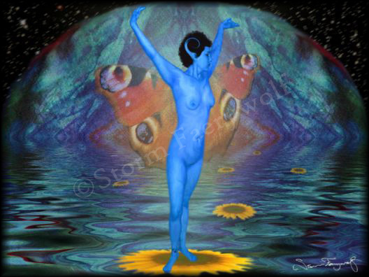 'Butterfly Maiden' ©2003 Storm Faerywolf. Click HERE for my website